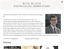 Tablet Screenshot of nickblock.com